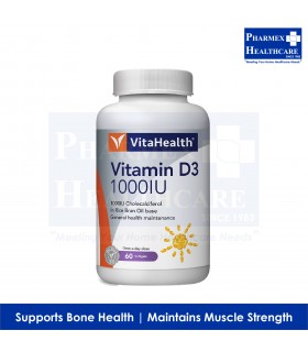 VITAHEALTH Vitamin D3 1000IU, 60's