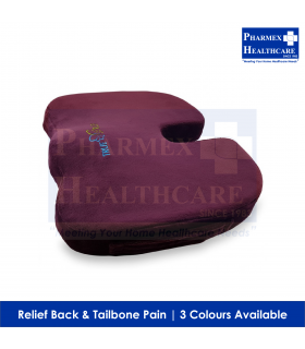 TRUE RELIEF Memory Foam Ortho- Seat Cushion (Available in 3 Colours)