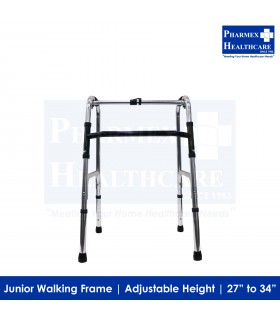 ASSURE REHAB Walking Frame, Junior, Foldable with Adjustable Height, 27-Inch to 34-Inch, AR0309, 1 Unit