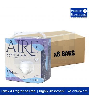 Aire Adult Pull Up Pants (10 Pcs/Bag, 3 Available Sizes) - Carton