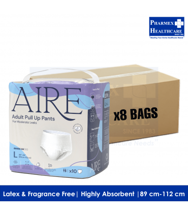 Aire Adult Pull Up Pants (10 Pcs/Bag, 3 Available Sizes) - Carton