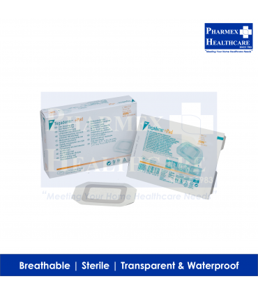 Dressing, Transparent Film with Pad (3M Tegaderm), 9cm x 10cm, 3M-3586, Per Piece
