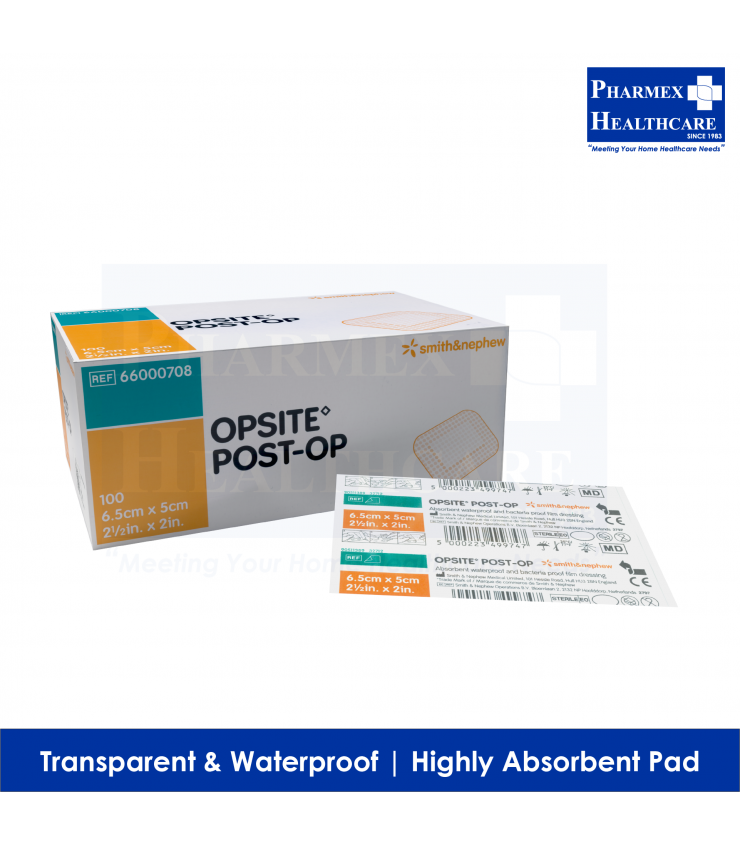 SMITH & NEPHEW Opsite PostOp Transparent Film With Pad