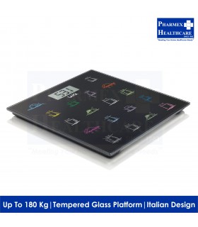 LAICA PS1061 Digital Personal Scale - Black (2 Years Warranty)