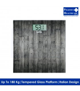 LAICA PS1065 Digital Personal Scale - Dark Wood (2 Years Warranty)
