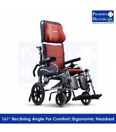KARMA Ergo Recline Pushchair With Detachable Elevating Footrest, 18" (KM-5001)