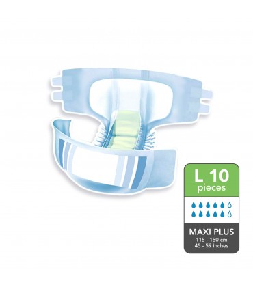 ABSORBA Nateen Maxi Plus Adult Diapers 10s