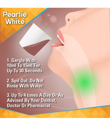 Pearlie White Povi-Rinse Antiseptic Mouth & Throat Rinse 250ml