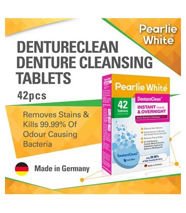 Pearlie White DentureClean Tablets 42's