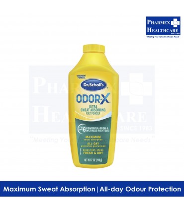Dr.Scholl OdorX Ultra Sweat-Absorbing Foot Powder 7oz