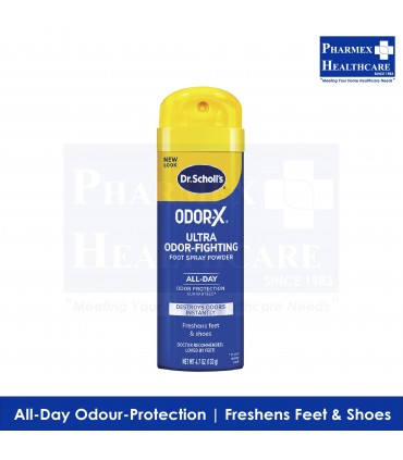 Dr.Scholl OdorX Ultra Odor Fighting Spray Powder 4.7oz