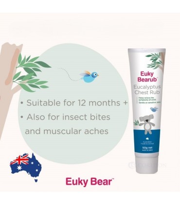 Euky Bear Bearub Eucalyptus Chest Rub 50g