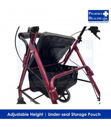 ASSURE REHAB Aluminium Rollator 8" Front Castors (AR-0500)
