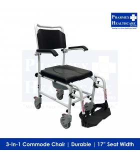 ASSURE REHAB Aluminium Shower Commode Chair