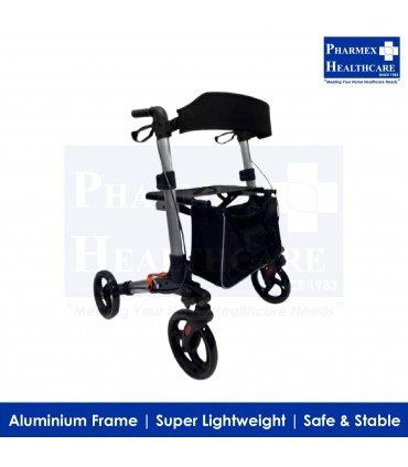 AR-0501 Assure Rehab Aluminium Quick Silver Rollator, Super Lightweight