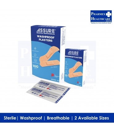 ASSURE Sterile Washproof Plasters (2 Available Options)