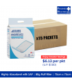 ASSURE Underpads with SAP, 75cm x 75cm, 80gm Fluff Filler, (10 Pcs/Pkt, 15 Pkts/Carton)