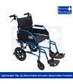 AR-0195 Super Lightweight Aluminium Pushchair - Detachable Arm/Footrests, 18"