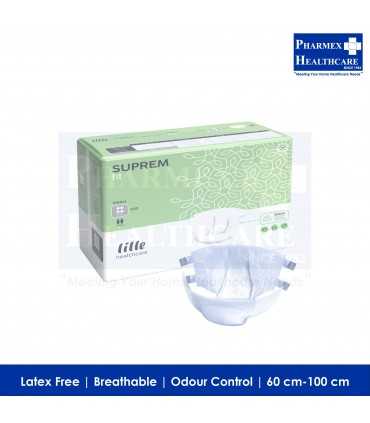 LILLE SUPREM Fit Adult Diapers, Grey Maxi - Size S