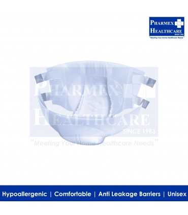 LILLE SUPREM Fit Adult Diapers, Grey Maxi - Available in 4 sizes (S, M, L & XL)