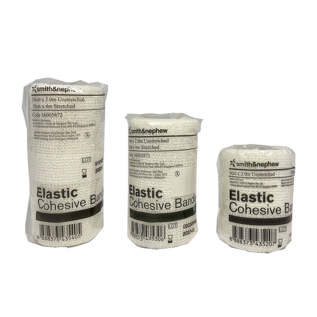 SMITH & NEPHEW Elastic Cohesive Bandages (5 Sizes Available)