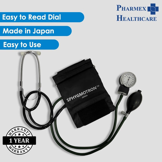 SPHYGMOTRON Aneroid Blood Pressure Monitor with Stethoscope, ZW 501-1