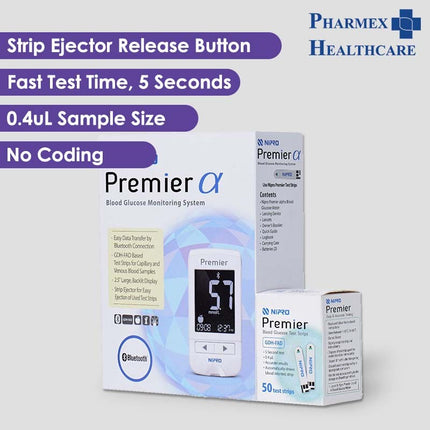 NIPRO Premier Alpha Blood Glucose Meter Starter Pack