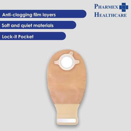 Natura+ Drainable Invisiclose Pouch (Transparent) 70mm 10's/box