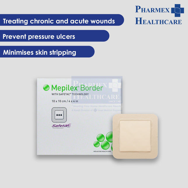 Mepilex Border 10cm × 10cm, 5's/Box