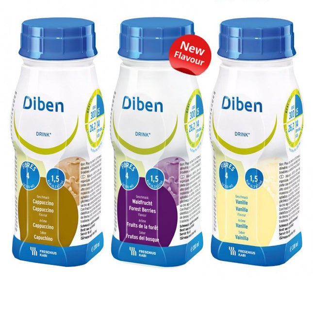Diben 200ml x 4 Bottles (3 Available Flavours)