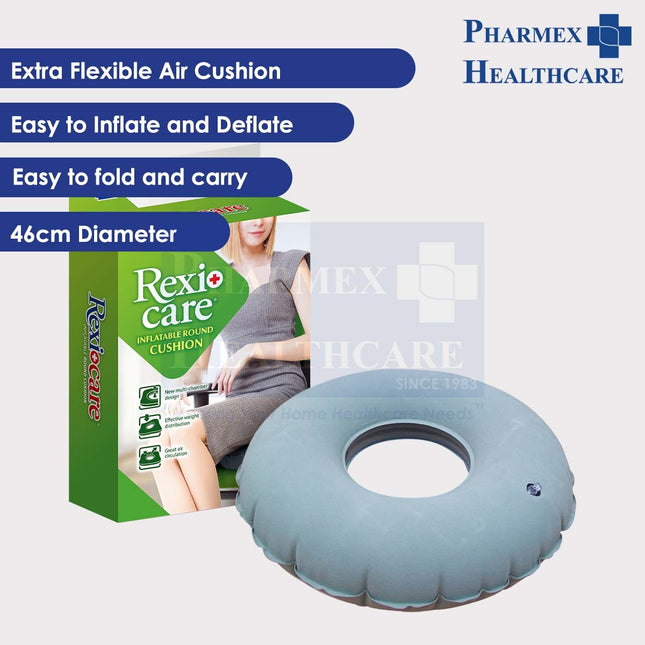 REXICARE Inflatable Round Cushion, 46cm Diameter