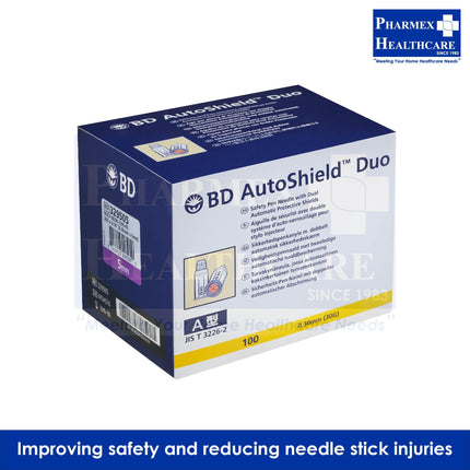BD AutoShield™ Duo Safety Pen Needles 5mm x 30G, 100s/Box-1