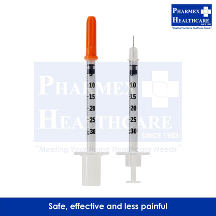 BD Ultra-Fine 31G x 6mm Insulin Syringe, 100's/Box - 1467-2