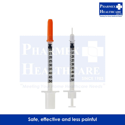 BD Ultra-Fine II 30G x 8mm Insulin Syringe, 100's/Box - 1480-2