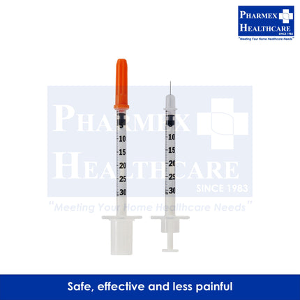 BD Ultra-Fine II 31G x 8mm Insulin Syringe, 100's/Box - 1488-2