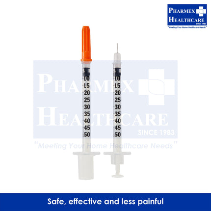 BD Ultra-Fine II 31G x 8mm Insulin Syringe, 100's/Box - 1489-2