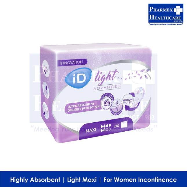 ID Light Advanced Maxi, 40.5cm x 12.5cm, 10's/Bag