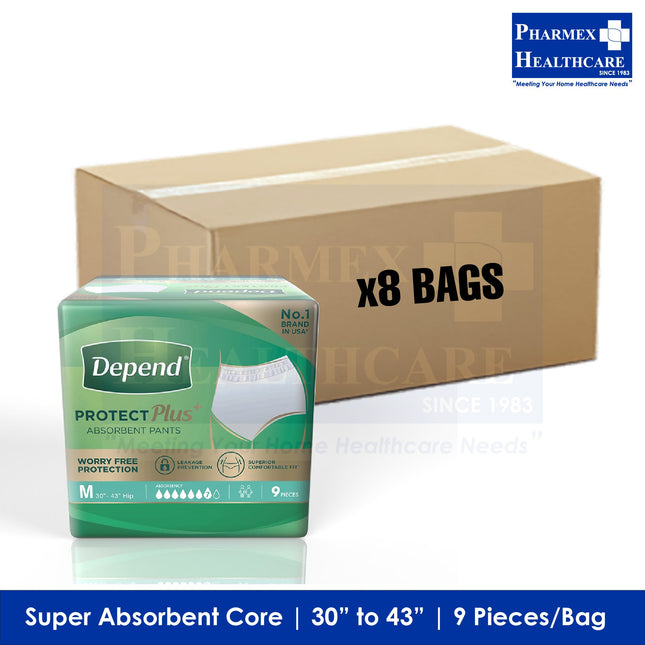DEPEND Protect Plus Absorbent Pants (Carton) - 1065