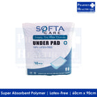 SOFTACARE Underpads (60cm x 90cm, 10 Pcs/Pkt)