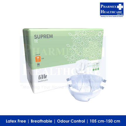 LILLE SUPREM Fit Adult Diapers, Orange Extra - 3318-2
