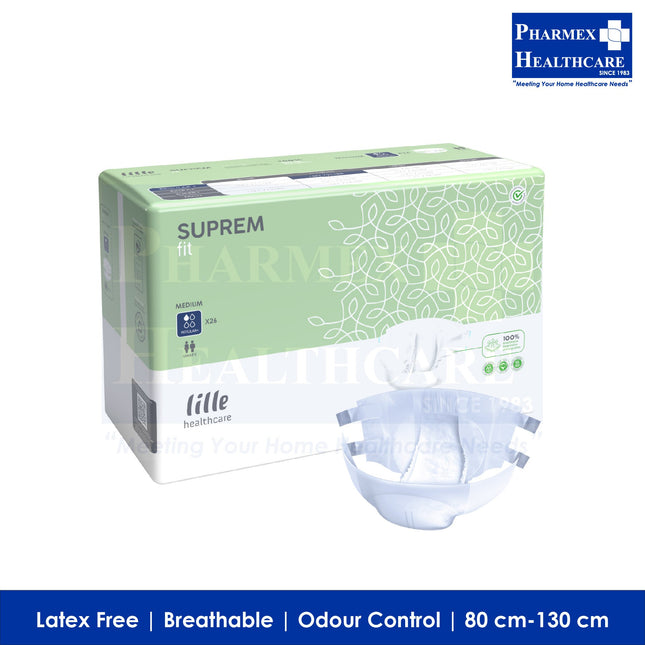 LILLE SUPREM Fit Adult Diapers, Blue Regular