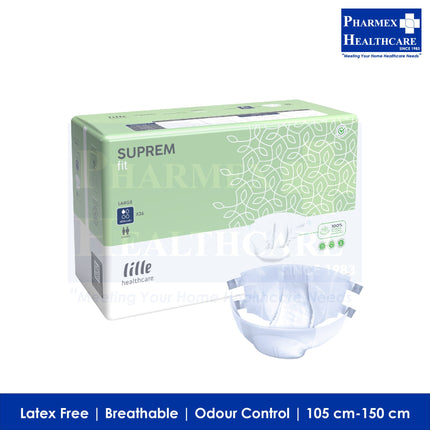 LILLE SUPREM Fit Adult Diapers, Blue Regular - 3311-2
