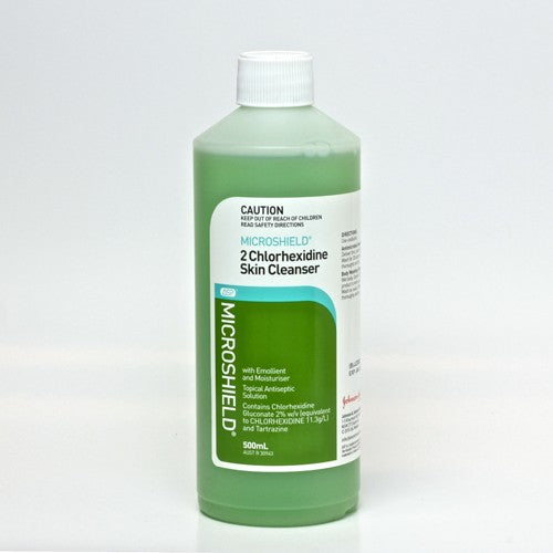 Microshield Skincare Cleanser w/2% Chlorhexidine, 500ml