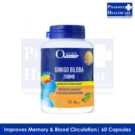 Ocean Health Ginkgo Biloba 2500mg, 60'S