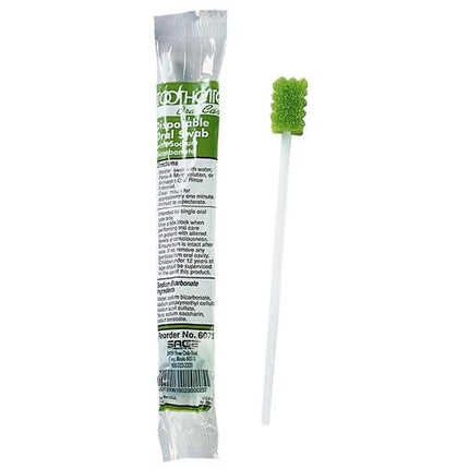 Oral Swab Stick Green  Toothette  , 10 Pcs/Pkt