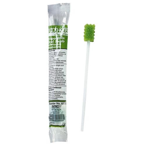 Oral Swab Stick Green  Toothette  , 10 Pcs/Pkt