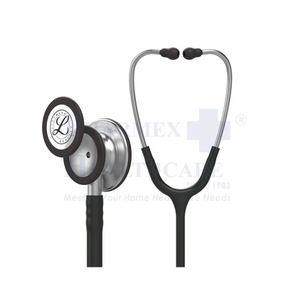 3M Littmann Classic III™ Stethoscope 5620 | Standard-Finish Chestpiece, Black Tube