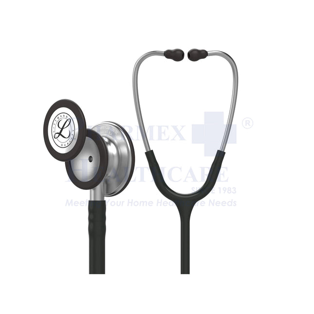 3M Littmann Classic III™ Stethoscope 5620 | Standard-Finish Chestpiece, Black Tube