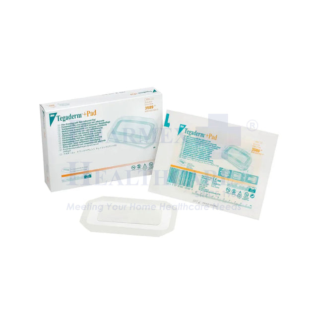 3M Tegaderm Dressing, Transparent Film with Pad, 9cm x 15cm, 1 Pcs