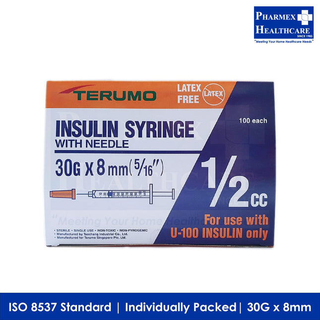TERUMO Insulin Syringe with Needle (4 Sizes) - 1018